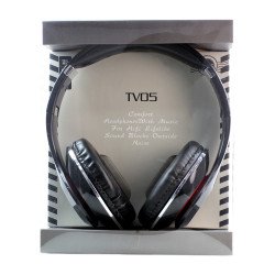 HiFi Sound Stereo Headphone with Mic TV05 (Black)